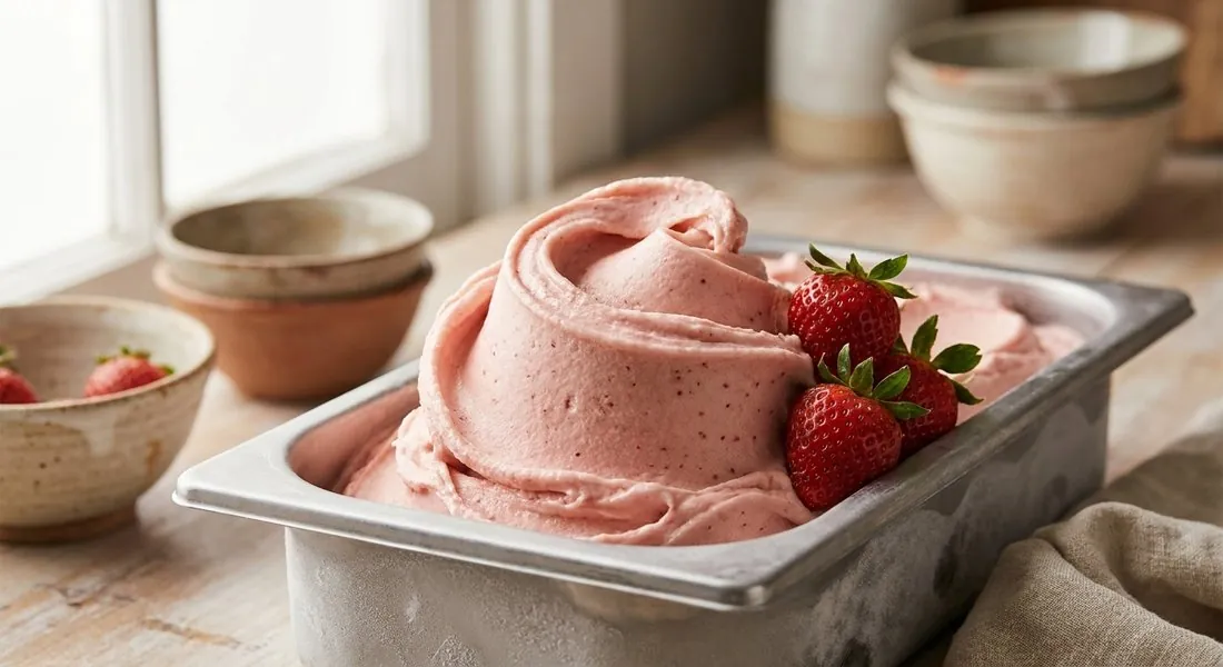 Jordgubbsgelato